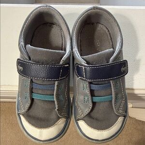 See Kai Run Gray and Navy Kids Sneakers